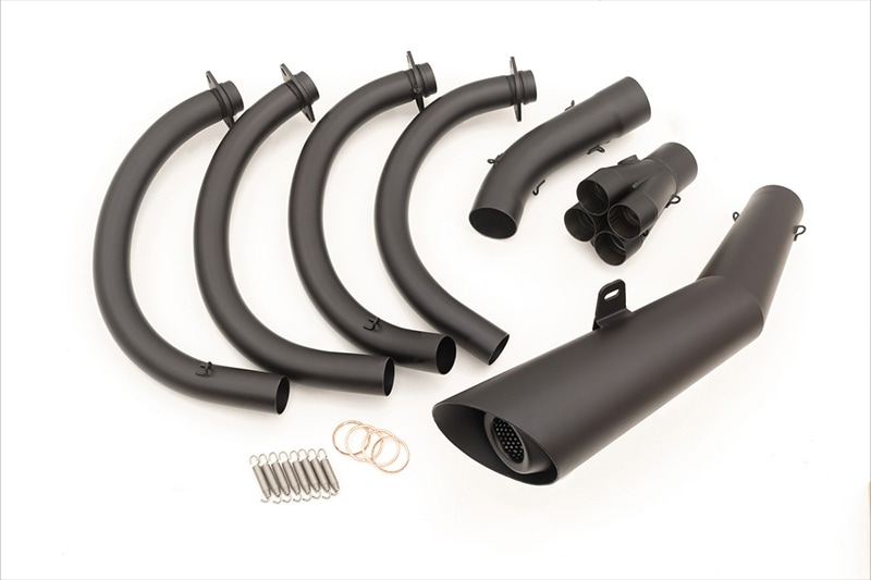 Slash Megaphone Exhaust, Black ◎JMCA certified: Road legal Z900RS/CAFE '18-'22, 1 piece