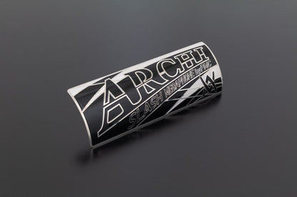 Silencer Emblem "ARCHI" Stainless Steel Z900RS/CAFE 65mm x 164mm 1pc