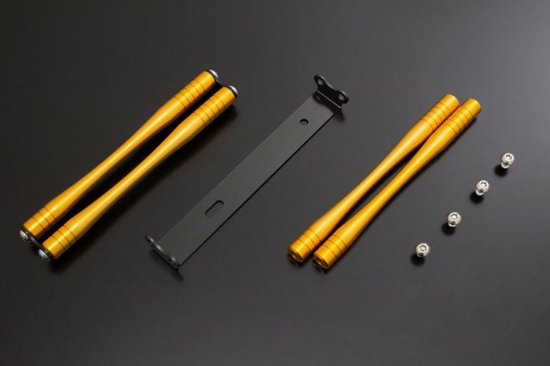 ラジエターサイドロッド ゴールド×ブラック Z900RS CAFE