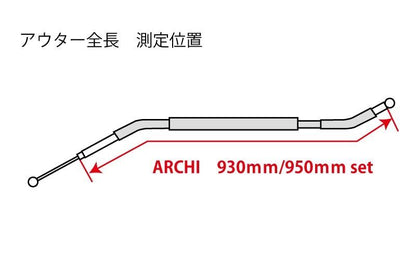 ロングスロットルワイヤー 2本 Z900RS