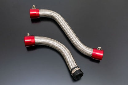[EARL'S ECON-O-FIT Limited Edition] Red Stainless Steel Mesh Radiator Tube Set ver.2 for Z900RS/CAFE '21- (2 tubes)