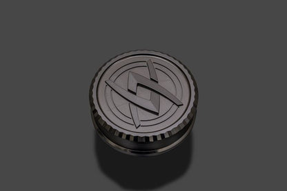 Master Cap, Front, Black, Universal