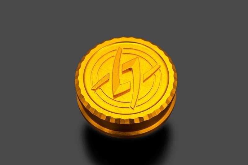 Master Cylinder Cap Rear Gold Universal