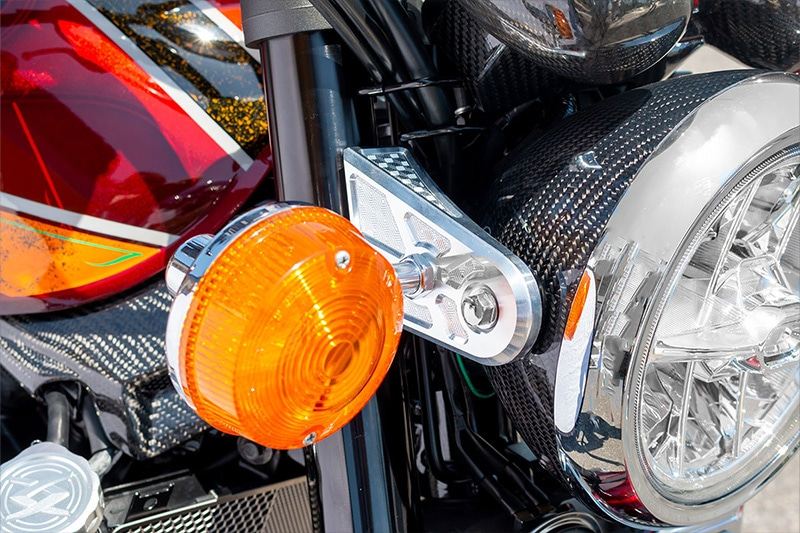 マリーゴールド ハニカムライトステーカバー（汎用ウインカー対応）Z900RS 左右1セット