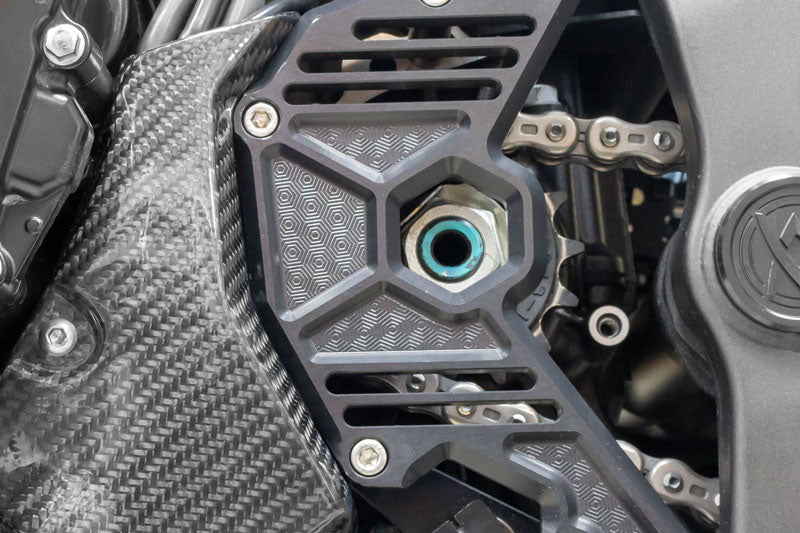 カーボンハーネスプロテクター ハニカムスプロケットカバー専用 Z900RS/CAFÉ