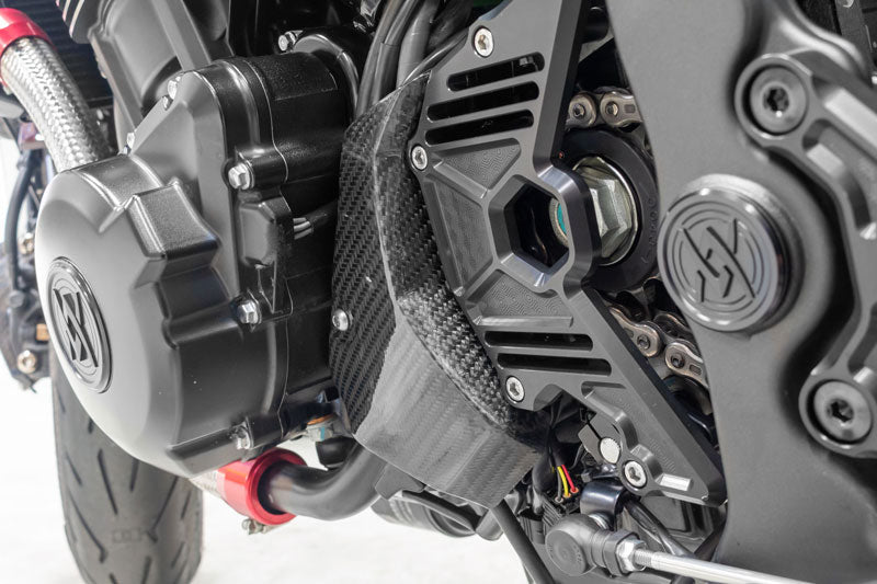カーボンハーネスプロテクター ハニカムスプロケットカバー専用 Z900RS/CAFÉ