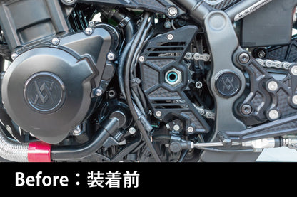 カーボンハーネスプロテクター ハニカムスプロケットカバー専用 Z900RS/CAFÉ