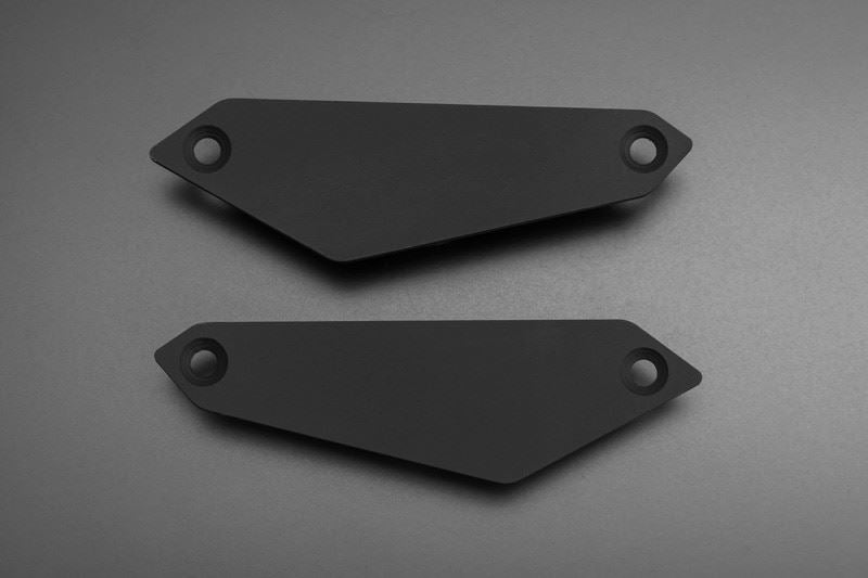 Black Plate for OEM Sliders, Left and Right Set, Z900RS CAFE