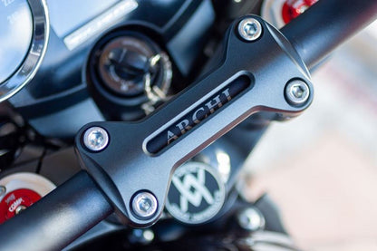 ARCHI TOURING アルミハンドルバー ポリッシュ 内径約13.5Φ 奥行き約80mm 1点