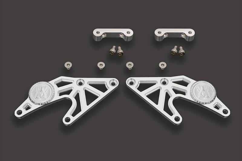 Swingarm-Specific Racing Stand Hooks, Silver, Left and Right Set, Z900RS CAFE