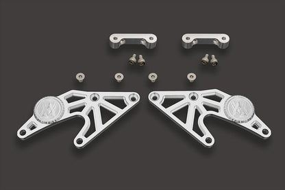 Swingarm-Specific Racing Stand Hooks, Silver, Left and Right Set, Z900RS CAFE