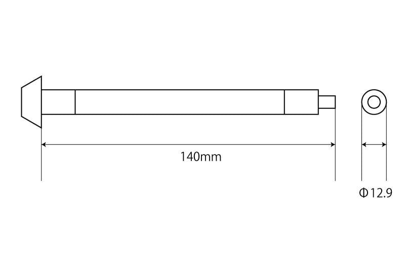 Gold ARCHI Touring Bar End with Inner Weight Z900RS 1pc