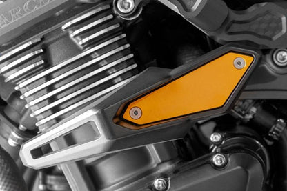 ゴールド 純正スライダー用プレート ロゴ無し Z900RS/CAFE 左右1台分