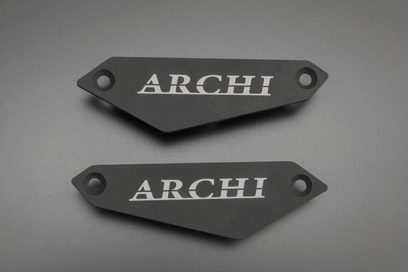 ブラック 純正スライダー用プレート ver.ARCHI Z900RS/CAFE 左右1台分