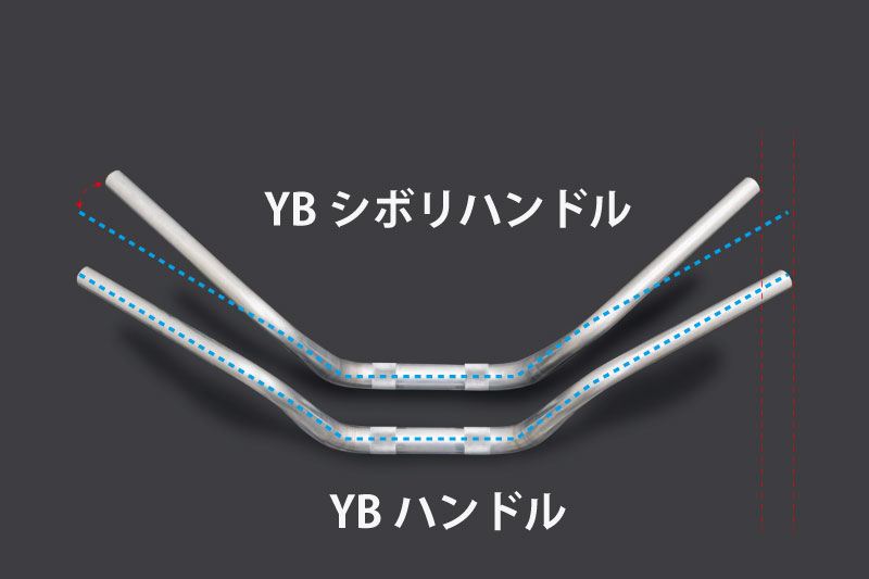 Z900RS-specific Handlebar ARCHI-YB Shibori Gold (Handlebar only) Inner Diameter 13.5Φ Depth Approx. 80mm 1pc