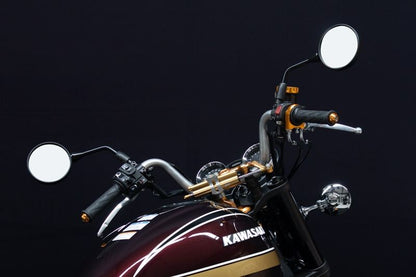 Z900RS専用 ハンドルバー ARCHI-YBシボリ ポリッシュ（ハンドルバーのみ） 内径13.5Φ 奥行き約80mm 1点