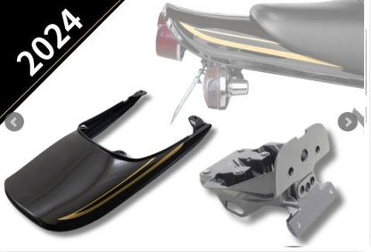 Z900RS Slight Rear Fender + Long Tail Cowl Set [2024 Metallic Diablo Black Gold Line (CAFE)] 1 Set