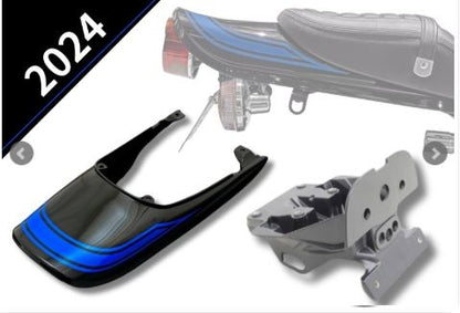 Z900RS Slight Rear Fender + Long Tail Cowl Set [2024 Metallic Diablo Black Blue Ball] 1 Set