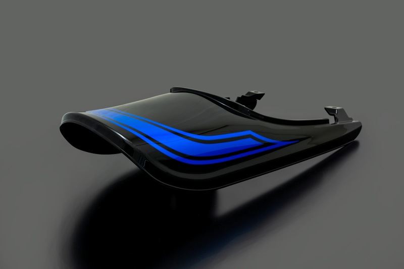 Z900RS Slight Rear Fender + Long Tail Cowl Set [2024 Metallic Diablo Black Blue Ball] 1 Set