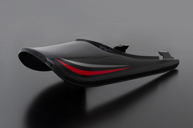 Z900RS スライトリアフェンダー+ロングテールカウルセット【2024年メタリックディアブロブラック シルバー・レッドライン】 1セット