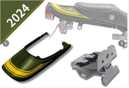 Z900RS Slight Rear Fender + Long Tail Cowl Set [2024 Candy Green Yellow Ball Edition] 1 Set