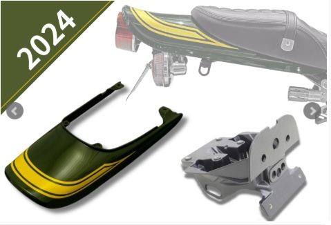 Z900RS Slight Rear Fender + Long Tail Cowl Set [2024 Candy Green Yellow Ball Edition] 1 Set