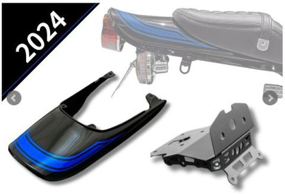 Z900RS アイアンフェンダーレスキット+ロングテールカウルセット【2024年メタリックディアブロブラック ブルーボール】 1セット