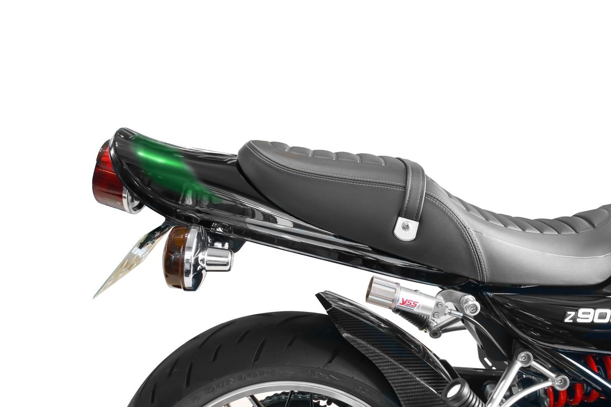 Z900RS アイアンフェンダーレスキット+ロングテールカウルセット【2025年 エボニー × キャンディライムグリーン】 1セット