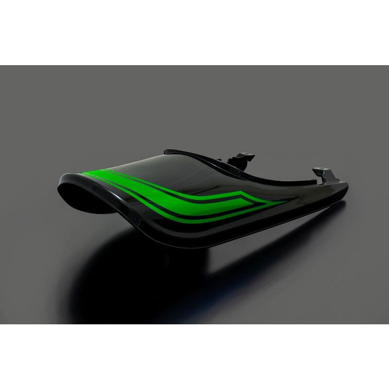 アイアンフェンダーレスキット+ロングテールカウルセット メタリックディアブロブラック × キャンディライムグリーン Z900RS 2025年