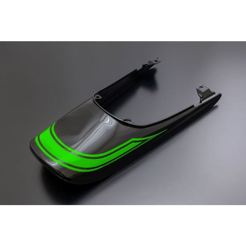 アイアンフェンダーレスキット+ロングテールカウルセット メタリックディアブロブラック × キャンディライムグリーン Z900RS 2025年