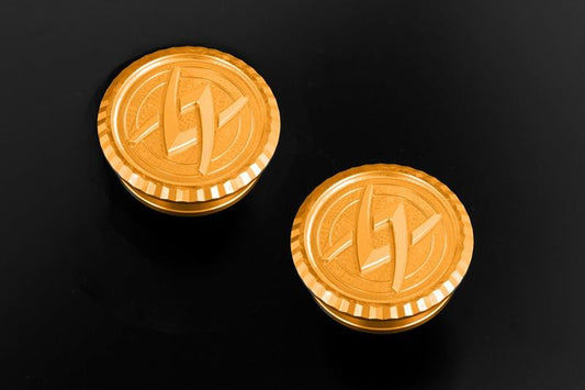 Z650RS Gold ARCHI Logo Plug Series Frame Front Type-1 Left and Right Set
