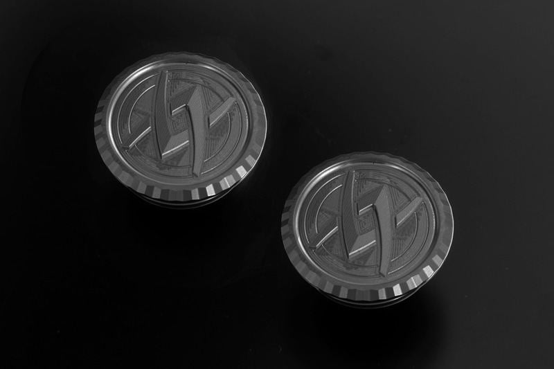 Z650RS Black ARCHI Logo Plug Series Frame Front Type-1 Left and Right Set