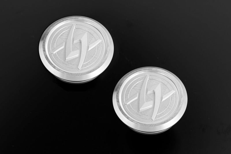 Z650RS Silver ARCHI Logo Plug Series Frame Front Type-1 Left and Right Set