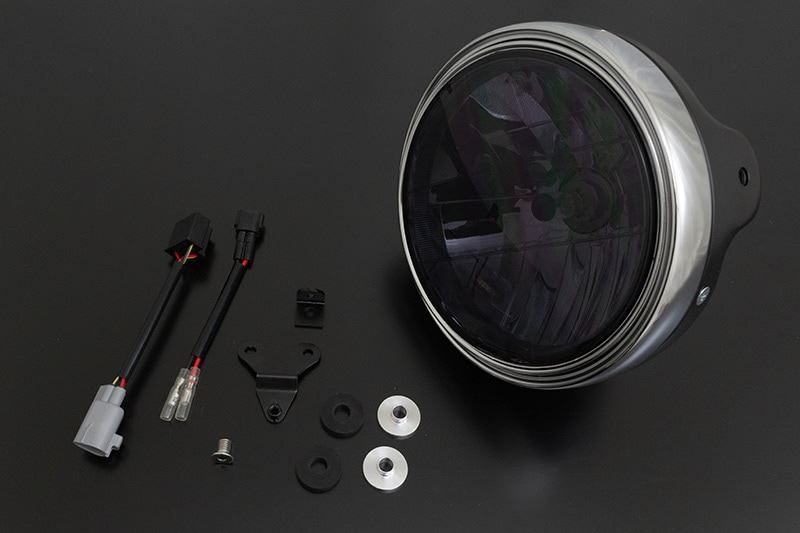 Multi-reflector Smoke Headlights, Black, Z650RS