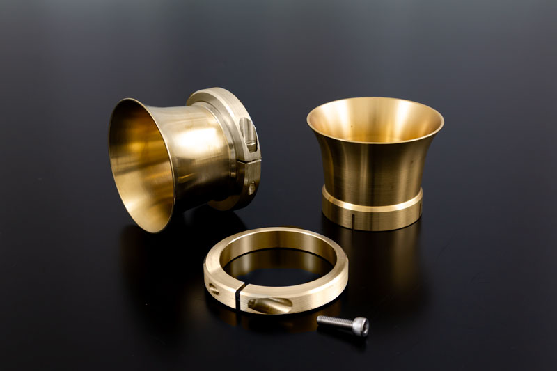 VM29用真鍮ビレットエアファンネル ショート 45mm 1個入 Z1/Z2 KZ900/Z750A4/A5 KZ1000A1/A2/Z750D1 Z1000MK2/Z750FX-1 Z1R-1/2