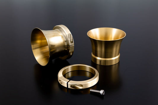 VM29用真鍮ビレットエアファンネル ショート 45mm 1個入 Z1/Z2 KZ900/Z750A4/A5 KZ1000A1/A2/Z750D1 Z1000MK2/Z750FX-1 Z1R-1/2