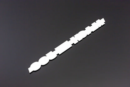 Side Cover Emblem White Eguri / White Lettering H1