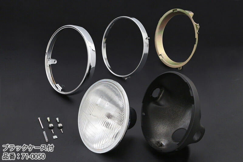 コンベックスシリーズ ヘッドライト 旧カワサキ系用 ブラックケース＆リム付
