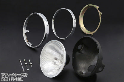 コンベックスシリーズ ヘッドライト 旧カワサキ系用 ブラックケース＆リム付