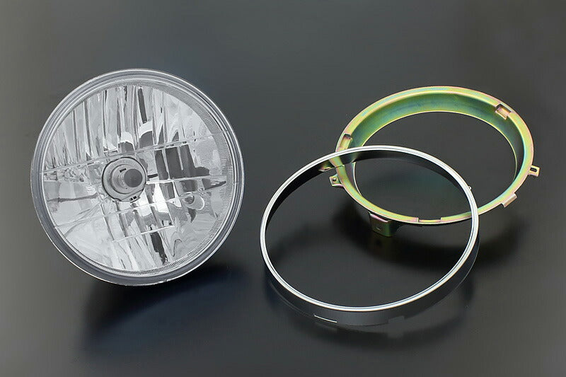 インナーリム付ヘッドライト対応タイプ クリア ラウンドタイプ ゼファー750 ZR-7 ゼファー400 バリオス バリオス2