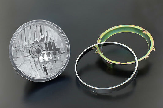 インナーリム付ヘッドライト対応タイプ クリア ラウンドタイプ ゼファー750 ZR-7 ゼファー400 バリオス バリオス2