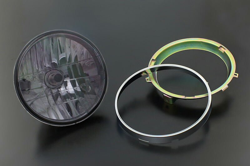 Smoke Black Round Type for Headlights with Inner Rim