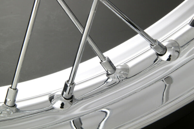 メッキスポークセット ユニクロ仕様 前後セット W3 500SS(H1B-F)