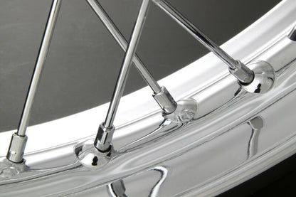 メッキスポークセット ユニクロ仕様 前後セット W3 500SS(H1B-F)