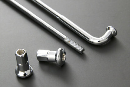 Z/KZ Plated Spoke Set, Rear, Chrome Finish