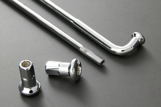 Z/KZ Plated Spoke Set, Rear, Chrome Finish