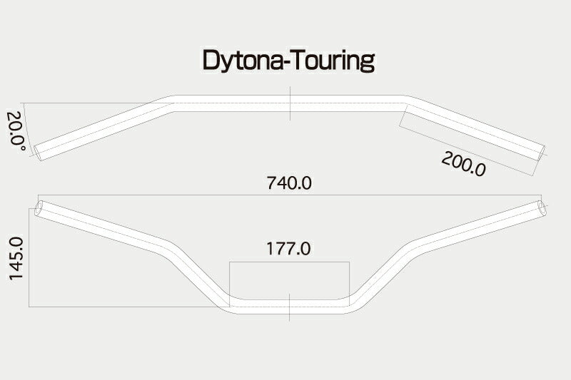 ステンレスハンドルバー DAYTONA TOURING