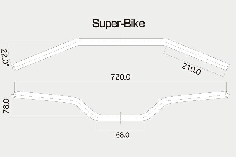 Stainless Handlebar SUPER BIKE
