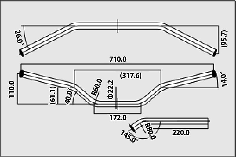 ZINGER ワイルドドラッガー スタイリッシュカーボン ハンドルバー
