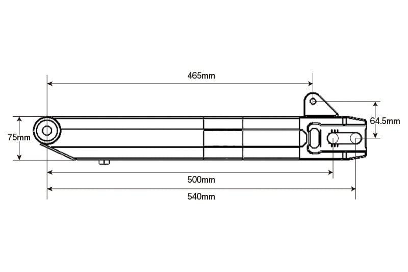 モノコックスイングアーム PMC x GILD design サスペンションマウントSTD（465mm） 465mm 1セット